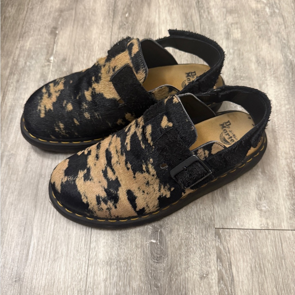 Dr. Martens Jorge II Contrast Hair on Slingback Mule